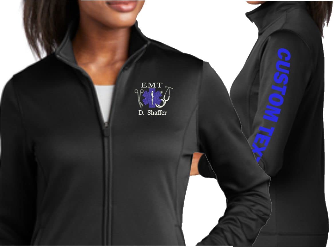 Sew Perfect Design CoEMT Full-Zip Custom Jacket | Embroidered Monogram | Sew Perfect Design Co.