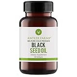 Antler Farms - Black Seed Oil Softgel Capsules -100% Pure, Virgin, Cold-Pressed 60 Softgels, 500mg – 2% Thymoquinone, Turkish Black Cumin Nigella Sativa Seed Oil