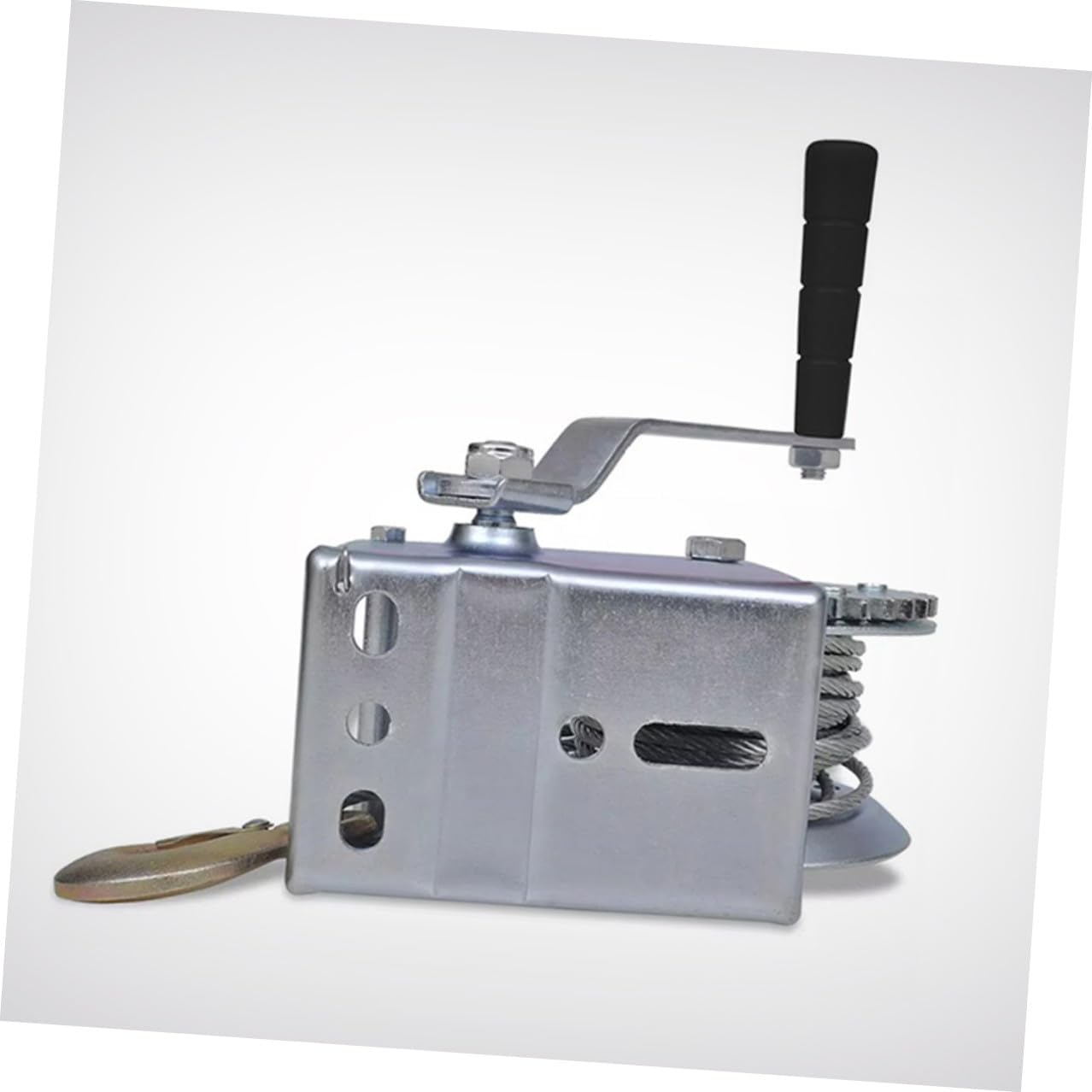 Heavy Duty Hand Winch with 10m Steel Hauling Cable 3500lbs Manual Car and Boat Towing Winch for Trailer and Rv Use