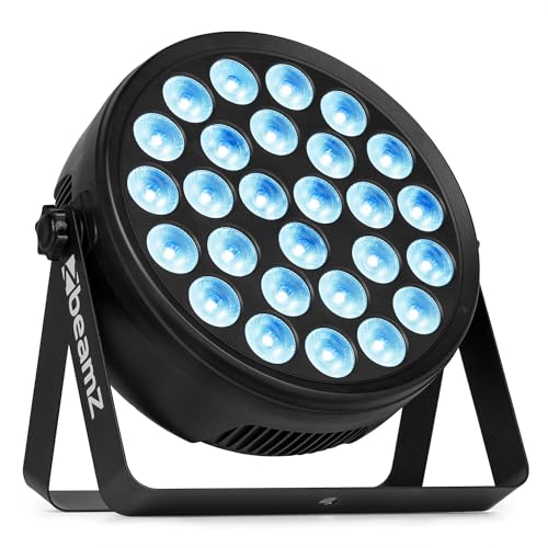 BeamZ BCC240 LED PAR RGBW 27x4W - Foco LED profesional con DMX, estroboscopio ajustable, control remoto, soporte de montaje, modo automático y sonido, ideal para fiestas y eventos en vivo
