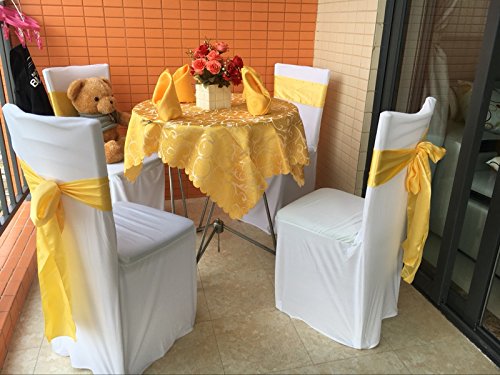 Ieventstar Stretch Spandex Dining Chair Cover Covers For Wedding Banquet Dining Room(Black) #TOP6