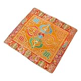 NUOBESTY Buddha Table Cloth Buddhist Embroidery Handmade Brocade for Zen Book Wrapping Temple Supply