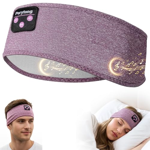 Perytong Cuffie Bluetooth con altoparlanti stereo HD ultra sottili perfette per dormire, allenamento, jogging, yoga, insonnia, viaggio in aereo, meditazione