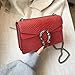 HELFNE Evening Bags and Clutches for women,Chain Fashion Crossbody Bags Satchel Handbags,Cute Vegan Purses and Shoulder Bag (Red)