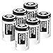 Panasonic CR2 Photo Lithium 3V Batteries for Mini 25 Mini 50 Mini 50S Mini 55 Pivi MP-100 & SP-1- Silver (Pack of 6)