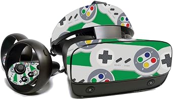 MightySkins Skin for Oculus Rift S - Retro Controllers 1 | Protective, Durable, and Unique Vinyl Decal wrap Cover | Easy to Apply, Remove, and Change Styles | Made in The USA