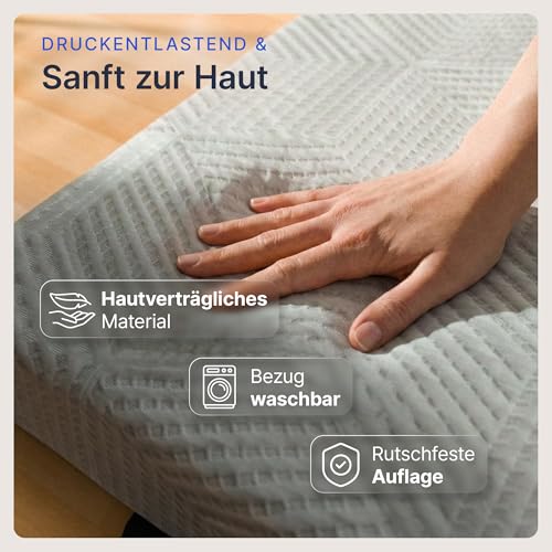 gurkler® Komfort Klappmatratze 75 x 195 x 15 cm - Memory Foam - Gästebett und Faltmatratze als Gästematratze - Bequem & waschbar – Ansicht 5