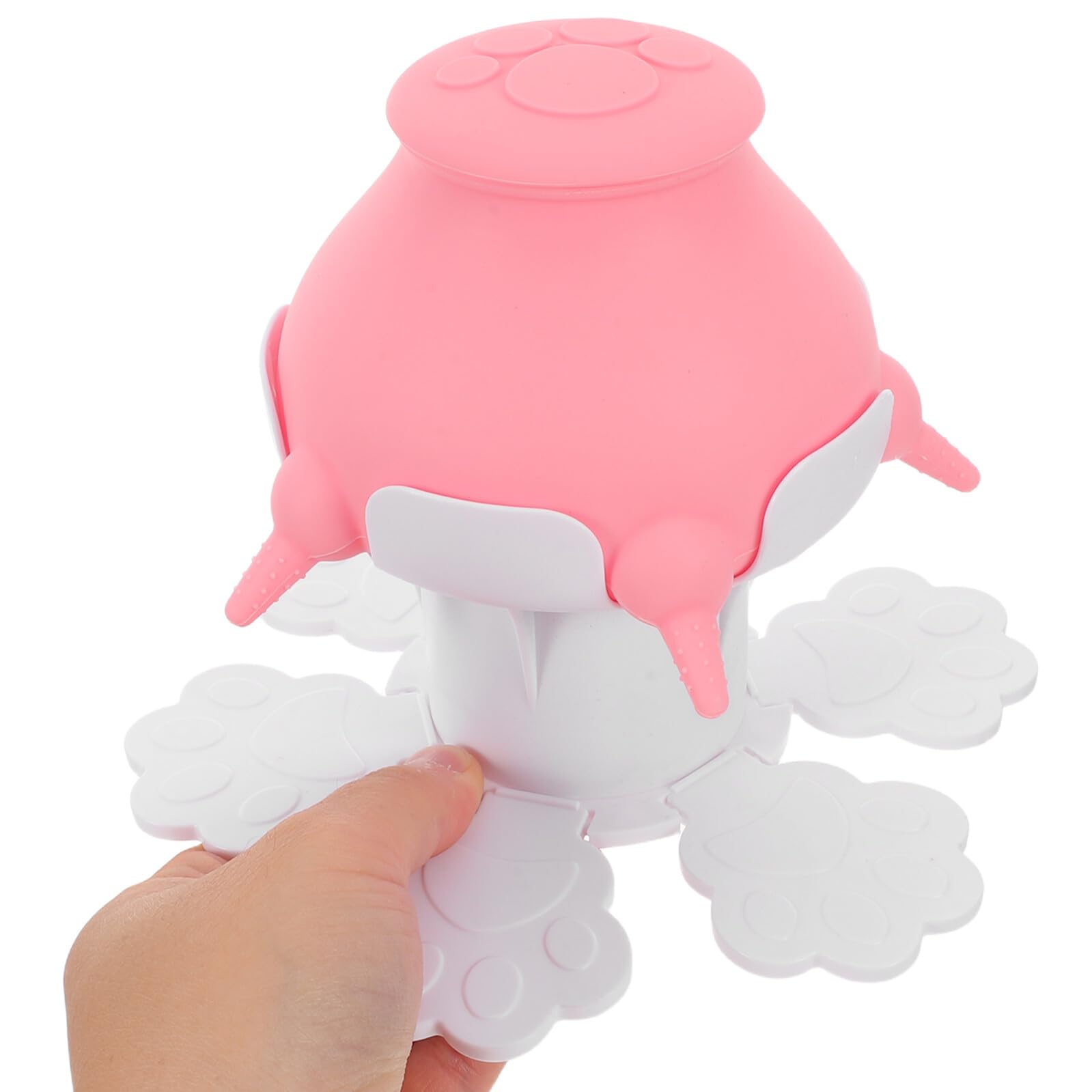 Levemolo Biberon Regolabile in Altezza per Cuccioli e Gattini Mini Biberon in Silicone per Animali Domestici Mangiatoia per Allattamento Multiplo Facile da Pulire e Trasportare per