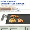Carbon Steel Griddle for Stove Top Gas Grill - Flat Top Griddle for Induction Cooktop - Professional Cookware - Like Cast Iron but Better