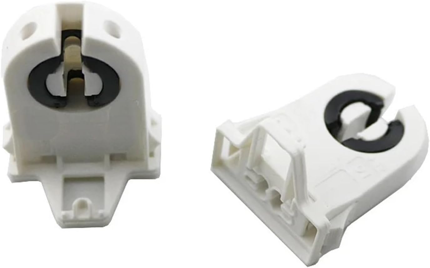 SBTRKT 1-100PCS Plastic Lamp Holder Bases Suitable for T8 LED Bracket Lamp T8 Fluorescent Light Socket Lamp Base (Color : 100PCS)