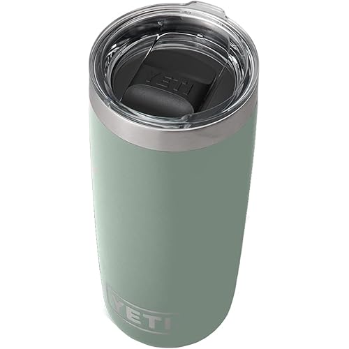 YETI Rambler 10 oz Tumbler, Stainless Steel, Vacuum Insulated with MagSlider Lid, Sagebrush Green