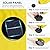 JEAREY Upgrade 9FT LED Lighted Patio Umbrella, Solar Outdoor Umbrella, Tilt Table Umbrella for Pool, Deck & Yard(Yellow)