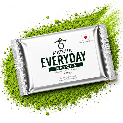 O MATCHA Everyday Grade Matcha Powder – First Harvest Organic Green Tea from Nishio Japan – Smooth Umami, Non-GMO | 1.06 oz (30g)