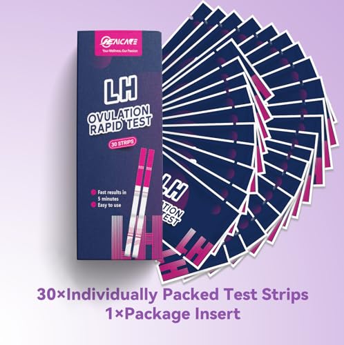 Ovulation Test Strips, 30 Counts Ovulation Test Strips Kit LH Test Strips Ovulation Test Fertility Test for Women - Thumbnail 6