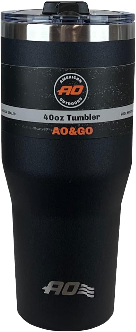 AO Coolers Double Walled Stainless Steel Tumbler or Bottle with Vacuum Sealed Lid - Multiple Sizes and Colors