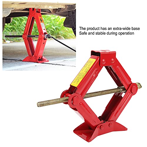 Image of Scissor Jack, 0.5-2 Ton Capacity Professional Saving Strength Design Portable Scissor Jack, Expandable Height Range 3.14-17.3in Stable Car Jack for Trunk Tire Car
