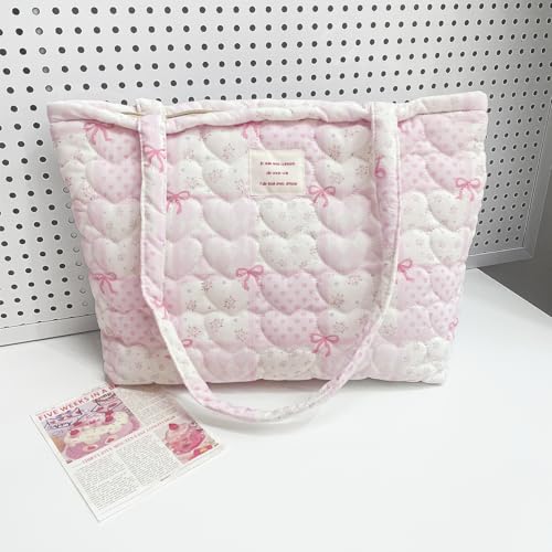 Image of Sunwel Fashion Top Zipper Floral Quilted Bag Small Tote Bag for Women