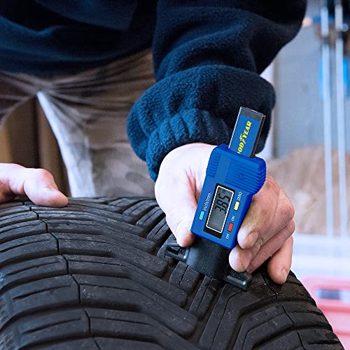 Goodyear Digital Tyre Tread Depth Gauge Measuring Tool Car, Trucks MOT Compliant| Precision Measuring Tool for Accurate Tire Tread Depth, Easy-to-Read LCD Display| Material Steel 3 Goodyear Digital Tyre Tread Depth Gauge Measuring Tool Car, Trucks MOT Compliant| Precision Measuring Tool for Accurate Tire Tread Depth, Easy-to-Read LCD Display| Material Steel - Image 3