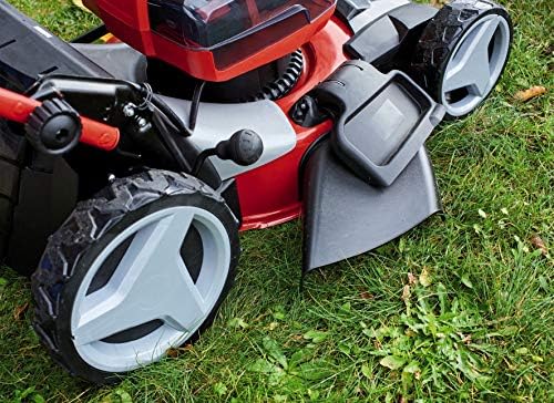 Einhell Power X-Change 36/47 Cordless Lawnmower With Battery (x4) and Twin-Charger (x2) - Dual 36V, 47cm Cutting Width, 75L Grass Box, 6 Cutting Heights - GE-CM 36/47 S HW Li Battery Lawn Mower