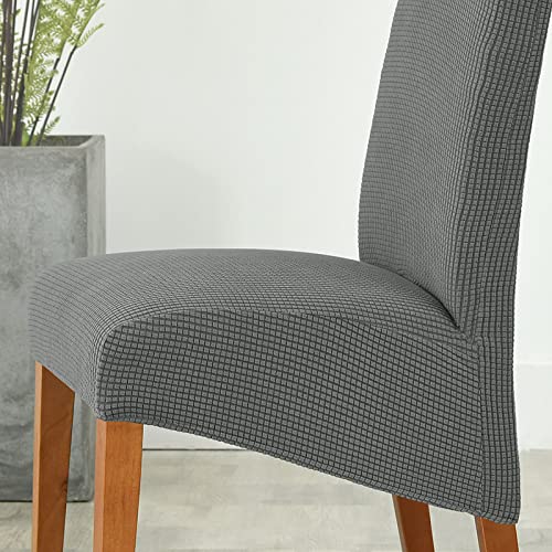 Housse de chaise universelle dossier haut jacquard extensible cuisine M
