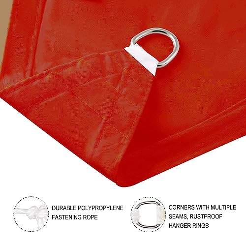 Toldo vela rectangular 2x4.5m toldo para patio exterior de poliéster resistente 6