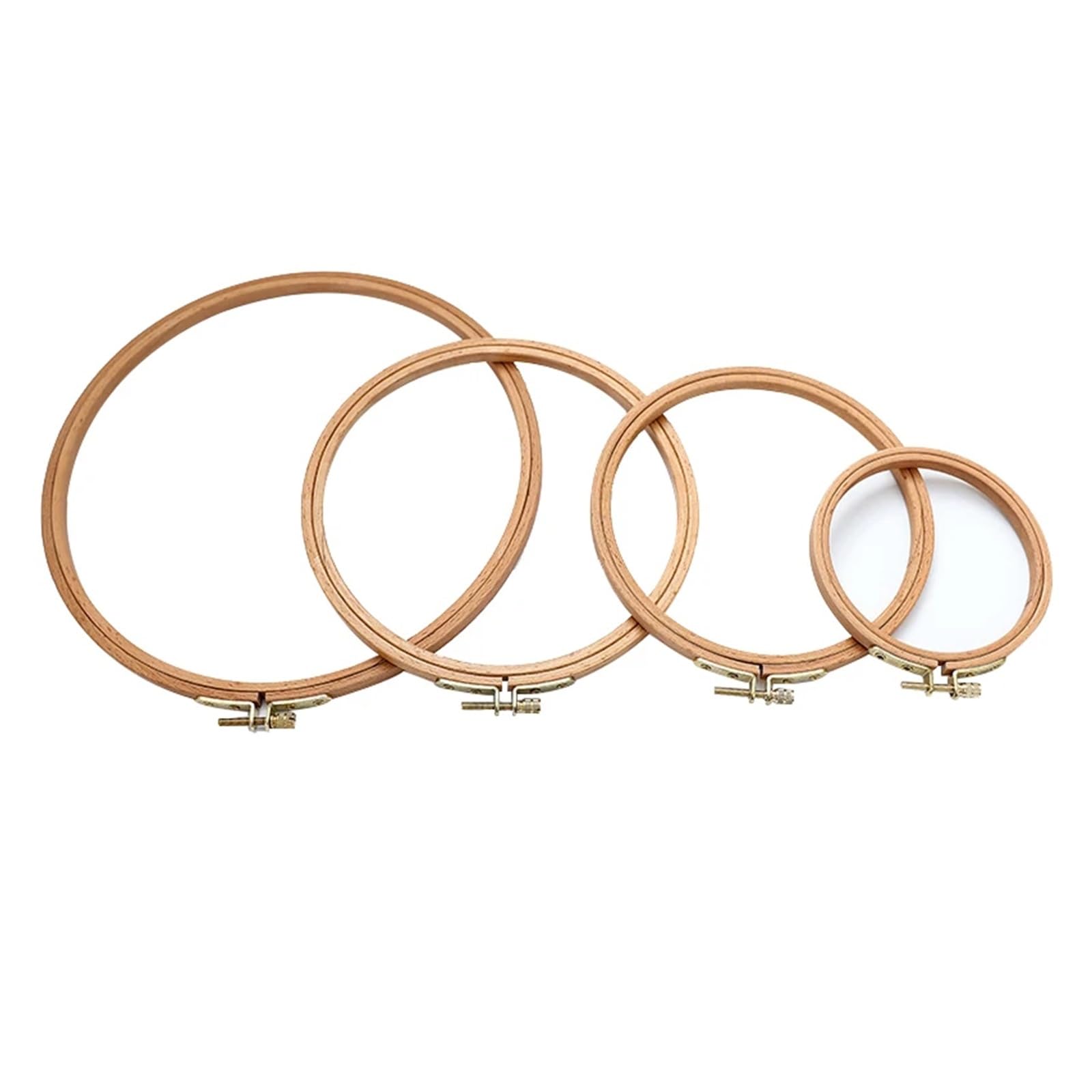 MRKU Soporte para Bastidor de Bordado DIY, Kit de Costura para Punto de Cruz, Mini Juego de 3 a 12 Pulgadas, Marco de Madera, Anillo Ovalado, máquina de Coser, Manualidades domésticas