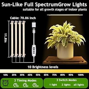 HOMKIRT Tall Corner Plant Stand with Grow Lights, Plant Shelf Indoor for Multiple Plants, Wood Plant Ladder Rack Holder Display Flower Stand for Living Room Balcony HOMKIRT Tall Corner Plant Stand with Grow Lights Plant Shelf Indoor for Multiple Plants Wood Plant Ladder Rack Holder Display Flower Stand for Living Room Balcony