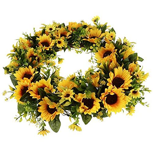 Enakshi® 2xArtificial Sunflower Flower Wreath Wedding Party Decoration Decor Home Wall|Home & Garden | Wedding Supplies | Flowers, Petals & Garlands-picture-53