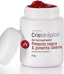 Gel Termoativador para Celulites com Pimenta Negra e Pimenta Caiena(240g) - Abelha Rainha