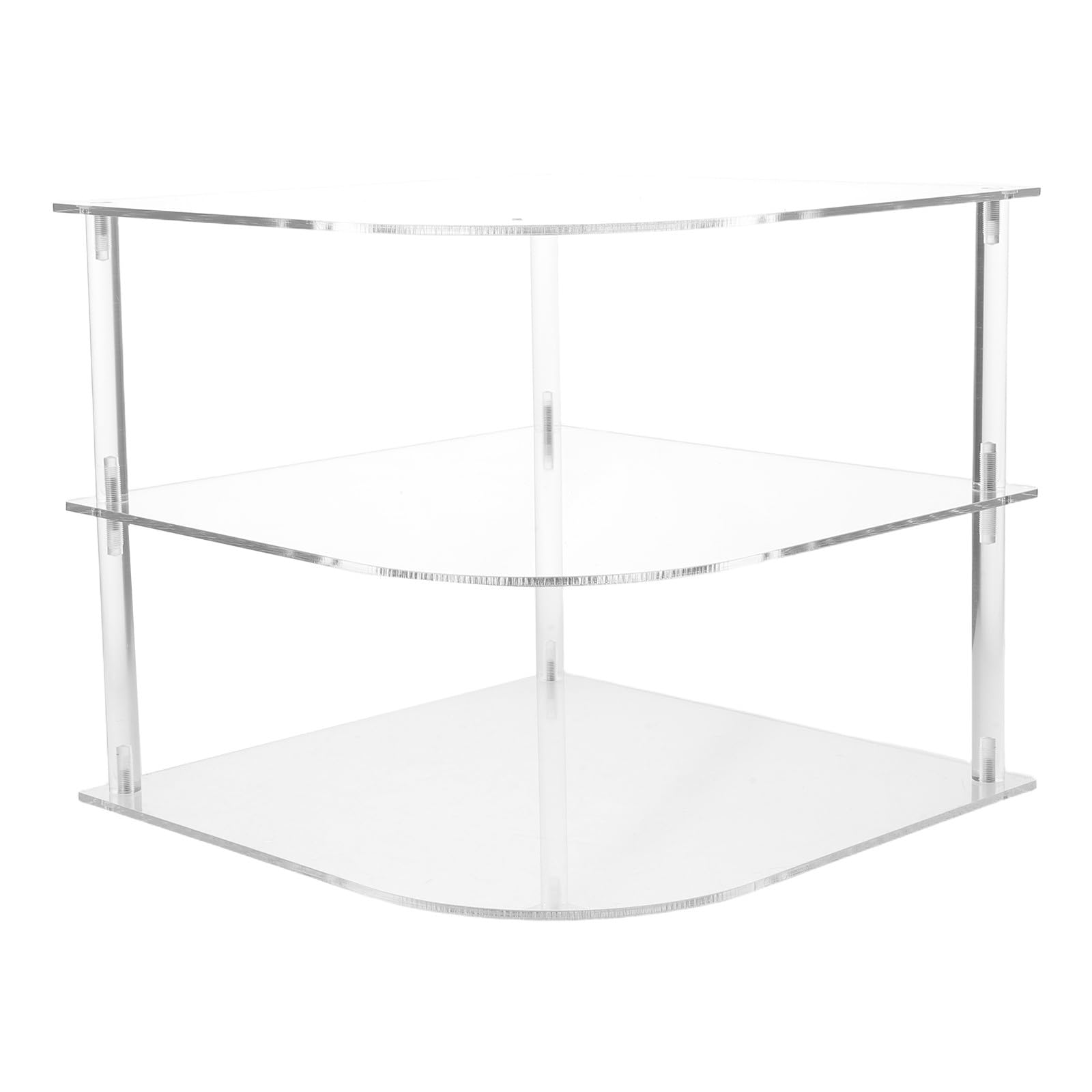 Angoily Organisateur d'assiettes pour optimiser l'espace dans Les placards - Étagère d'angle en Acrylique pour Vaisselle et Bols - Rangement de comptoir de Cuisine à 3 Niveaux - Étagère