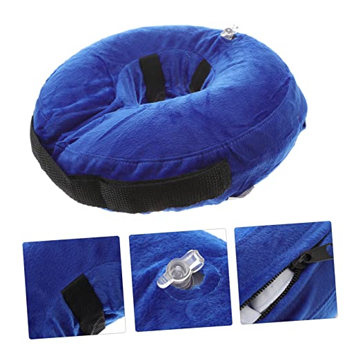 Cono protector ajustable y collar inflable para mascotas perros grandes postoperatorio 6