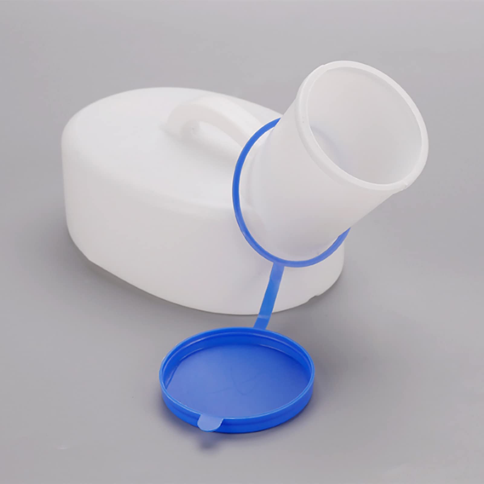 YNGJUENCP Travel Male Bed Urinal Pee Bottle Night Drainage Container Urine Collector with Tub,for Men,800ML(Size:1pcs)