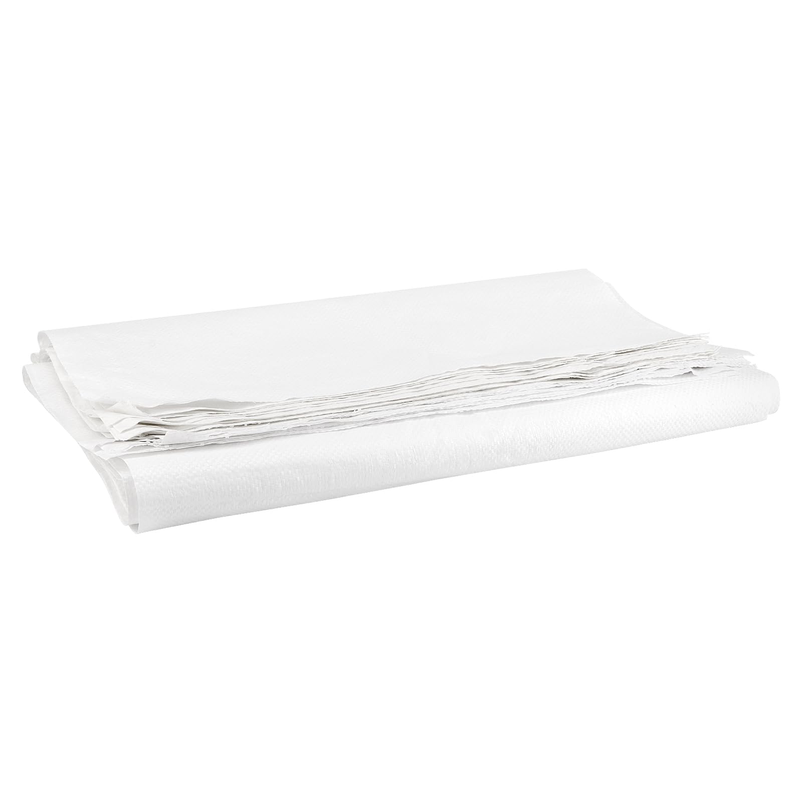 50 bolsas de arena vacías de 18 x 30 pulgadas, bolsas de arena blancas con rollo de cuerda de amarre de 20 m, bolsas de arena tejidas de polipropileno para control de inundaciones,