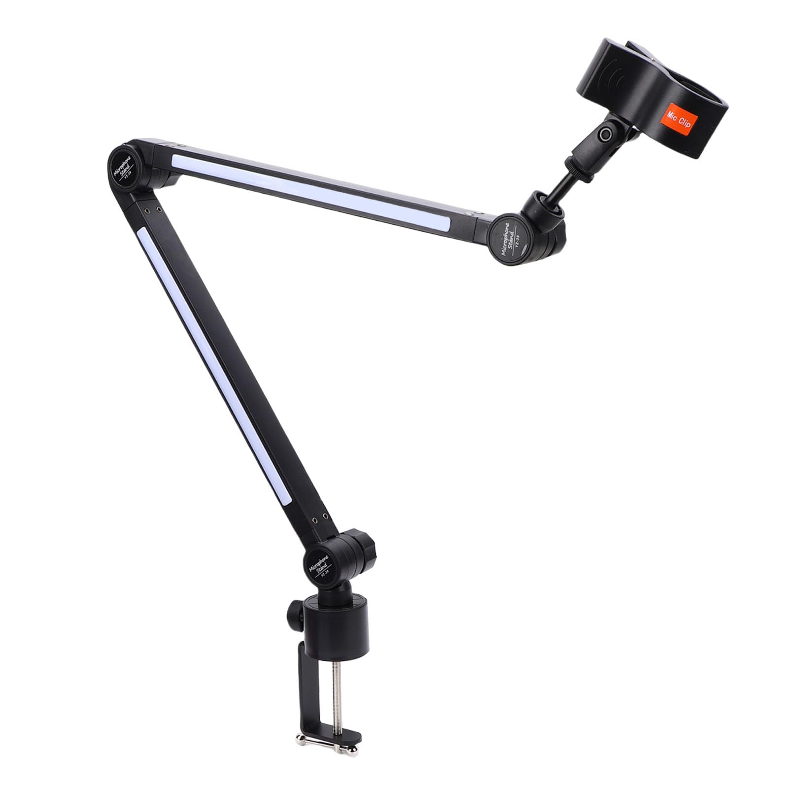 Cocoarm Bras de Perche de Microphone, Bras Réglable en Acier allié avec Pince en C, capacité de Charge de 2 Kg pour l'enregistrement en Streaming en Direct de Jeux