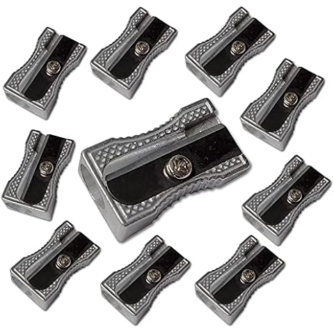 Single Hole Metal Pencil Sharpener Value Pack of 10 Cover