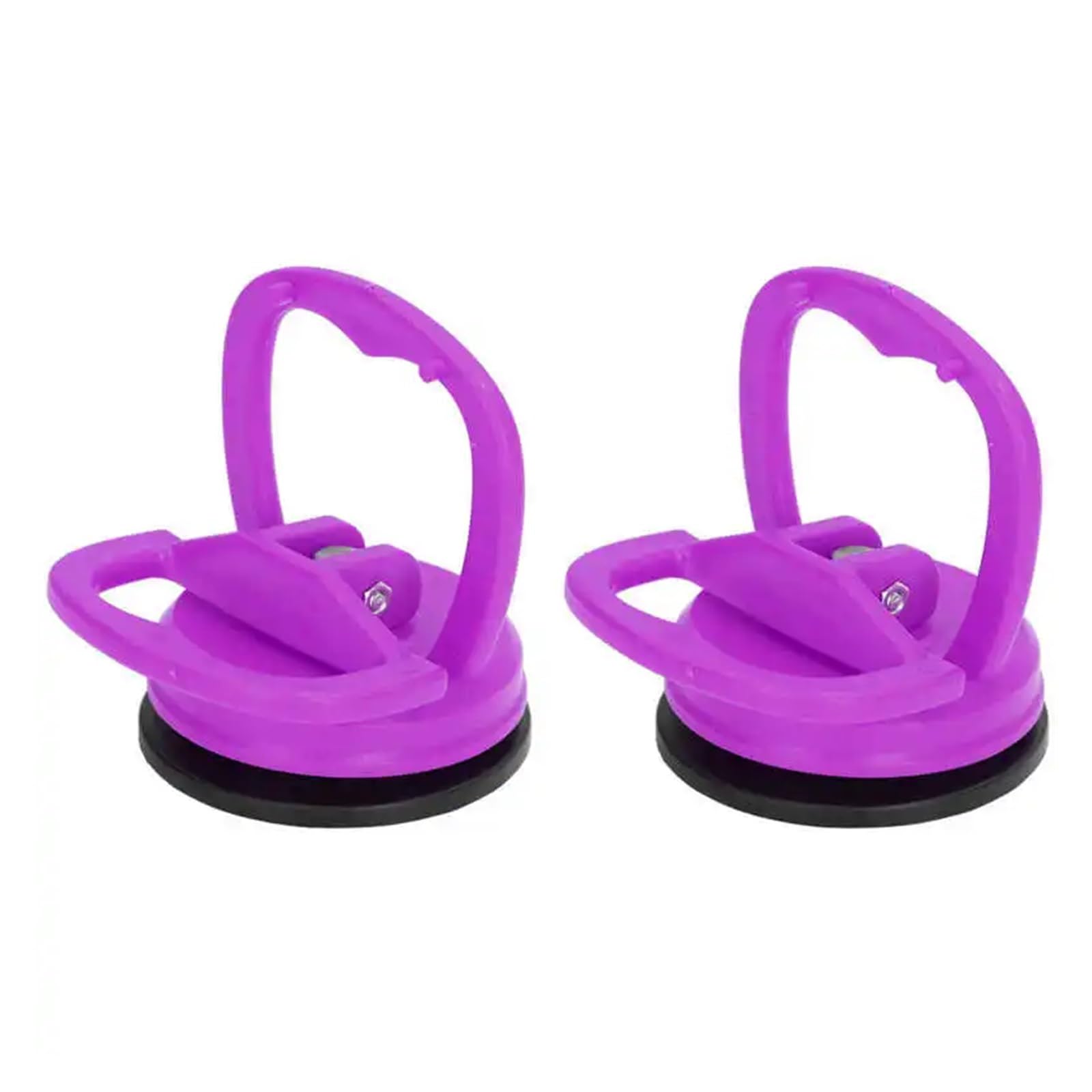 Zxzzas Purple Vacuum Suction Cup, 2Pcs Suction Cup Lifter Handheld Lifting Clamps Glass Puller Power Grip Vacuum Lifter Tiles Lifting Tool Suction Moving Tools(Purple)