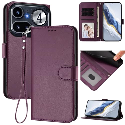 �X�}�z�P�[�X �Ή��@�� for Nothing Phone (4a) Pro �X�}�z�P�[�X�y�J�[�h�z���_�[�E�E�H���b�g�E�}�O�l�b�g�o�b�N���E�t���b�v�E�X�^���h�@�\�t���zVoilet