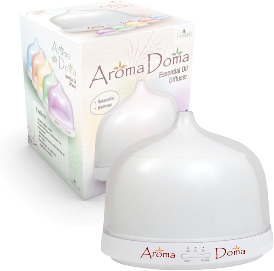Aromatherapy Essential Oil Diffuser By AromaDoma - Powerful Easy to Use 200ml Ultrasonic Home Spa Oil Diffuser
