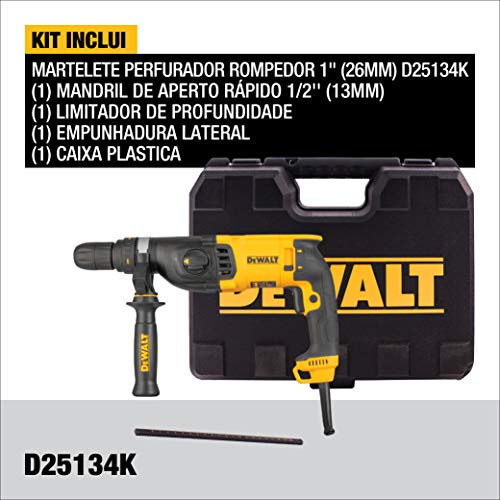 DEWALT Martelete Perfurador Rompedor 1.500 RPM 800W 220V D25134K