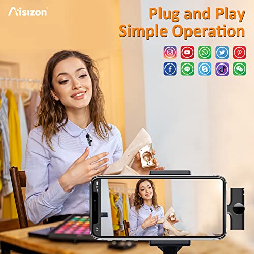 Image of Wireless Lavalier Microphone for iPhone15, Wireless Clip Mic, Clip on Microphone A6d, for iPhone, iPad, Computer, Mike for YouTube,Zoom Meeting, Video Recording