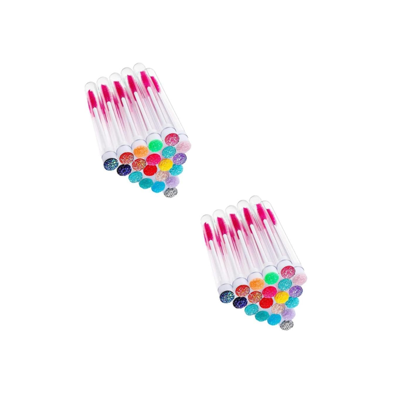 FRCOLOR 40pezzi Tubetti Trasparenti Per Mascara Con Bacchette Ricaricabili Per e Estensione