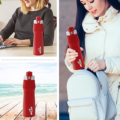 Image of MILTON Champ 1000 Stainless Steel Water Bottle, 940 Ml, Red