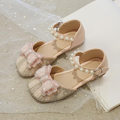 summer shoes for girls Bow Mary Jane Shoes Ballerina with Satin Ankle Tie for Wedding Birthday Party2