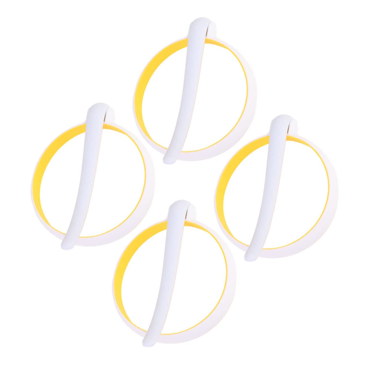 Cabilock 8 Piezas anillos de tortilla molde con forma de panqueque aros de tortilla redondos - Molde flexible molde para tortilla molde de silicona moho anillos de huevo de diseño de mango