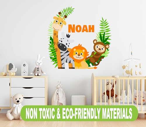 Vinilo Decorativo Jungle Animals 76x66 cm Personalizable miniatura 5