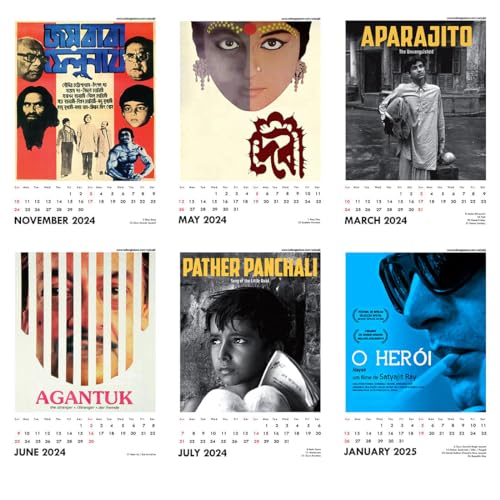 Image of Tallenge - Satyajit Ray - 2024 Wall Calendar - 12 x 17 Inches for Home & Office (Paper, Wall Calendar)