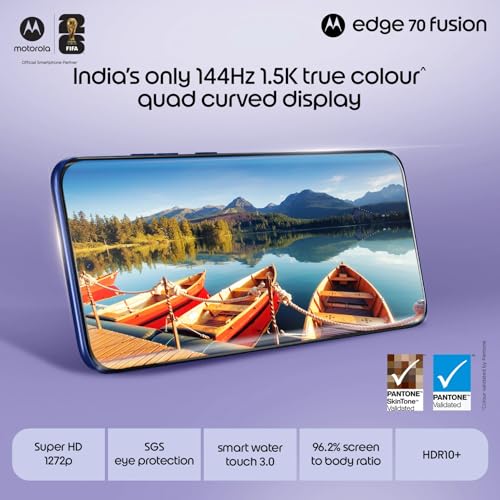 Image of Motorola Edge 70 Fusion (Pantone Orient Blue, 128 GB) (8 GB RAM)
