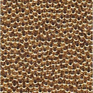 Metal Seed Bead 11/0 24K Gold Plate 15 Grams