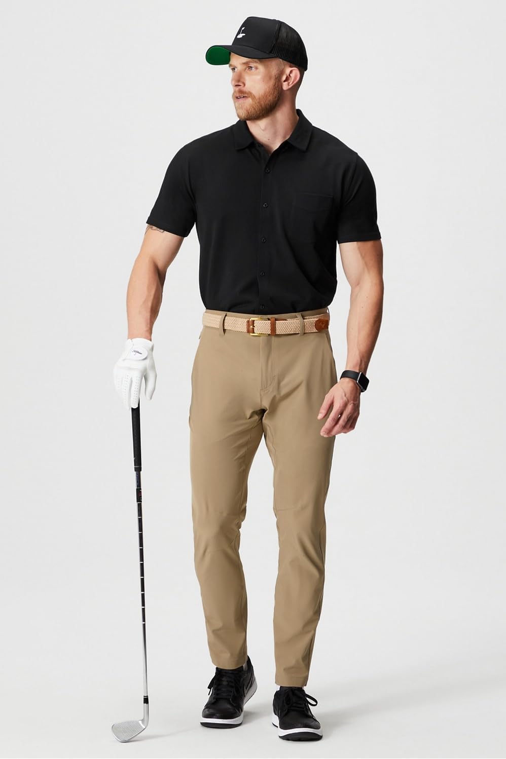 Fabletics Men's The Only Pant, External Pocket, Water-Repellent, Zip Pockets, Lightweight