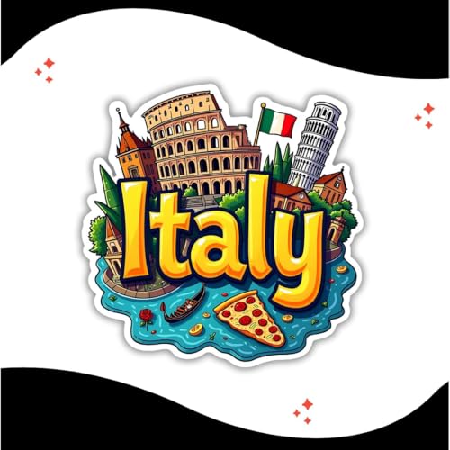 Image of Zesta Wooden Fridge Magnets Set | Refrigerator Decor Magnets for Kitchen | India Souvenir Fridge Magnet Collection | Wooden Magnet for Fridge Door Decoration (Italy)
